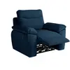 Image de Fauteuil de relaxation manuel en tissu texturé 3d - bleu foncé