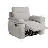 Image de Fauteuil de relaxation manuel en tissu texturé 3d - gris clair