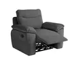 Image de Fauteuil de relaxation manuel en tissu texturé 3d - gris foncé