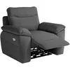 Image de Fauteuil de relaxation électrique en tissu texturé 3d - gris foncé