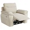 Image de Fauteuil de relaxation électrique en tissu texturé 3d - beige