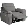 Image de Fauteuil de relaxation électrique en tissu - gris