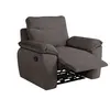 Image de Fauteuil de relaxation manuel en velours côtelé gris