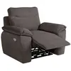 Image de Fauteuil de relaxation électrique en velours côtelé gris