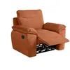 Image de Fauteuil de relaxation manuel en velours côtelé terracotta