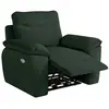 Image de Fauteuil de relaxation électrique en velours côtelé vert foncé