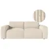 Image de Canapé convertible couchage 140x190cm matelas 17cm velours beige