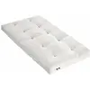 Image de Matelas futon coeur latex ferme 13cm écru 90x190
