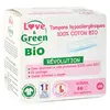 Image de Love & Green Tampon Coton bio Voile anti-peluches Normal 16 unités