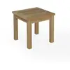 Image de Table d'appoint d'extérieur en teck massif L 45 cm