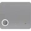 Image de Miroir led silver shadow métal gris clair 80x70 cm