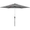 Image de Parasol jardin en aluminium gris 300 x 300 x 240 cm