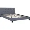 Image de Lit en simili cuir gris 160 x 200 cm
