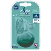 Image de Dodie Tétine Sensation+ Plate Col large +6 mois Silicone Débit 3 Lot de 2