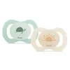 Image de Dodie Sucette Anatomique Duo 0 à 2 mois Newborn Motif tortue soleil N3