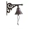 Image de Cloche arabesque fonte marron
