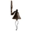 Image de Cloche fleur de lys fonte marron