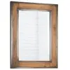 Image de Miroir de salle de bain bois métal 60x80