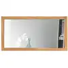 Image de Miroir rectangle en teck massif 140x70