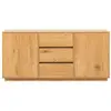 Image de Buffet 2 portes, 3 tiroirs en bois l180cm - bois clair