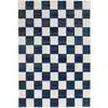 Image de Tapis intérieur et extérieur géométrique -160x230cm bleu polypropylène