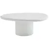 Image de Table basse organique en fibre de ciment l80cm - blanc