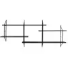 Image de Etagère murale en bois et métal l191cm - noir