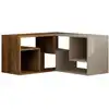 Image de Meuble tv d'angle modulable en bois l145cm - beige