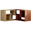 Image de Meuble tv d'angle modulable en bois l145cm - terracotta