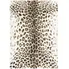 Image de Tapis à motif léopard - 120x170cm marron polypropylène