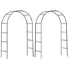 Image de Arche déco en fer noir atea (lot de 2)