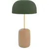 Image de Lampe à poser, abat-jour vert cendré