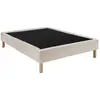 Image de Sommier tapissier 20 cm beige 160 x 200 cm
