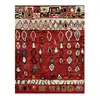 Image de Tapis berbère motif ethnique, idéal pour un salon, rouge 200x290