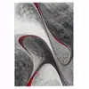 Image de Tapis salon tissé motif géométrique doux et soyeux, rouge 160x230