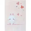Image de Plaid bébé lapinou en microfibre rose 100x140