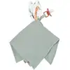 Image de Doudou bébé gaze de coton vert de gris taille unique