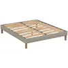 Image de Sommier à lattes en bois beige livré en kit 140x190 cm