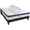 Image de Pack prêt à dormir confort ferme mousse blanc 160x200 cm