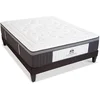 Image de Ensemble matelas sommier bois 140x200