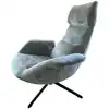 Image de Fauteuil rotatif en velours argenté
