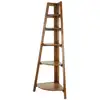 Image de Étagère d'angle pliable en bois de manguier