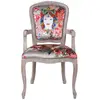 Image de Fauteuil en velours élégant rouge