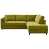 Image de Canapé d'angle droit 5 places convertible vert olive