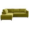 Image de Canapé d'angle gauche 5 places convertible vert olive