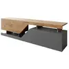 Image de Meuble tv 160 cm style industriel bois / gris