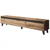 Image de Meuble tv effet bois et noir 185 cm bois