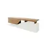 Image de Meuble tv 160 cm style industriel bois / blanc