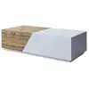 Image de Table basse 124 cm style industriel bois / blanc