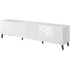 Image de Meuble tv 4 portes 200 cm blanc
